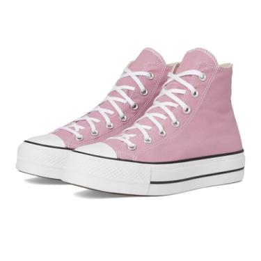 Imagem de Converse Chuck Taylor All Star Lift plataforma feminina, Cliffside rosa/branco/preto, 37
