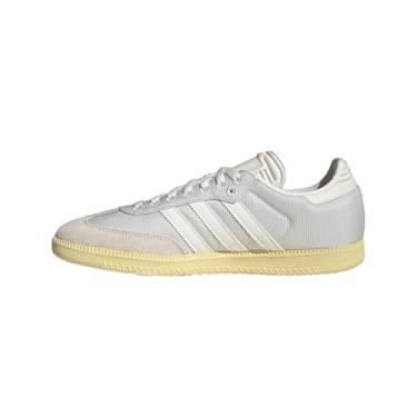 Imagem de adidas Unissex-adulto Clowhi/Owhite/Almyel Samba DFB Cloud whiteOff Branco/Quase Amarelo 13,5 EUA, Preto, 8 Wide Women/7 Wide Men