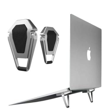 Imagem de Mini Suporte Notebook Dobravel Ergonomico Laptop Computador iPad Universal Pezinho