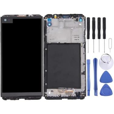 Imagem de YUNCHAO Acessórios telefônicos Tela LCD e Montagem completa do digitalizador com quadro para LG V20 VH990, H918, H910, LS997, US996, VS995, F800L, F800S, F800K, H915, H910PR (Black) Substituição do t