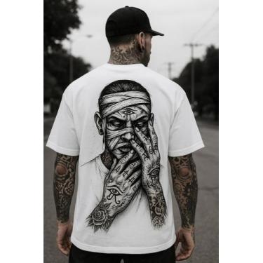 Imagem de Camiseta Streetwear Oversized Masculina egito - swagon, 2, G