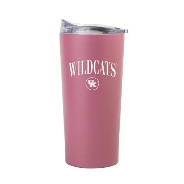 Imagem de Logo Brands NCAA Kentucky Wildcats 590 ml Cinch Berry Powder Coat Tumbler - Isolamento de parede dupla, base antiderrapante e tampa deslizante de lábio alto