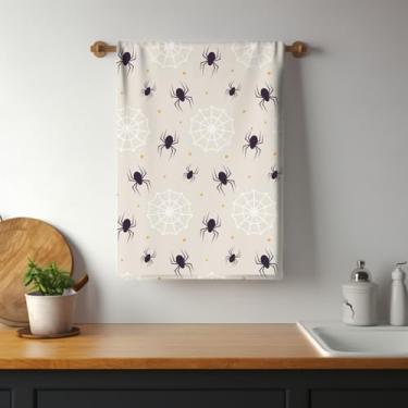 Imagem de Pano de Prato Atoalhado Halloween – 40x60cm – Estampa Divertida de Abóboras e Fantasmas – Secagem Rápida e Alta Absorção (Halloween 01)