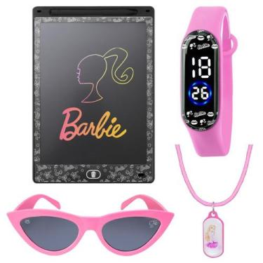 Imagem de lousa magina LCD tablet barbie + colar + oculos + relógio barbie quali