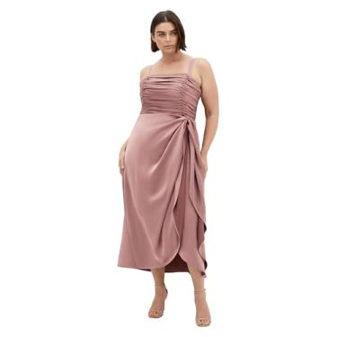 Imagem de City Chic Vestido feminino plus size - Ania, Rosa antiga, 48