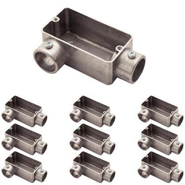 Imagem de 30 Condulete 1/2 Tipo Lr Alumínio S/rosca S/placa Sieg