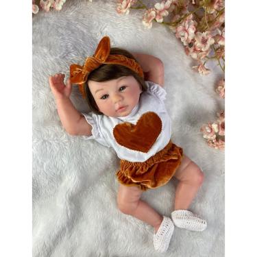 Imagem de Bebê Reborn Realista Artesanal com Mamadeira e Chupeta