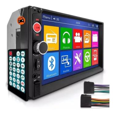 Imagem de Kit Central Multimídia Captiva Mp5 Dvd Camera Bt Moldura