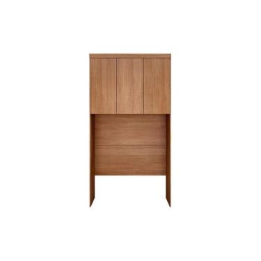 Imagem de Módulo De Quarto Solteiro Armário Ponte Aéreo Rizon-linea C- 3 Portas Cumaru - Horizonte