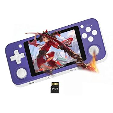 Imagem de HAIHUANG Console De Jogos Portátil Rg351P, Videogames Plug & Play Com Suporte Para Tf Extend 256 Gb, Tela Ips 3,5 ", Rocker 3D Duplo Fones Ouvido