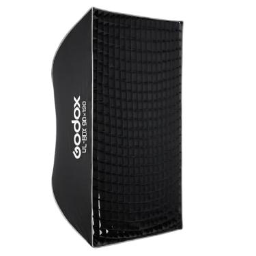 Imagem de Godox Softbox retangular dobrável de 90 x 119 cm, caixa macia de tira de liberação rápida com suporte Bowens, difusores, grade, bolsa, para GODOX SL60II AD400PRO AD600 Outros Bowen Mount Studio Flash