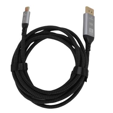 Imagem de ASHATA USB C para DisplayPort Cable, 6,56 Pés 16k@60Hz 8k@120Hz 4K@240Hz 40Gbps, Unidirecional Type C para DisplayPort 2.1 Cord para Tablet para Laptop