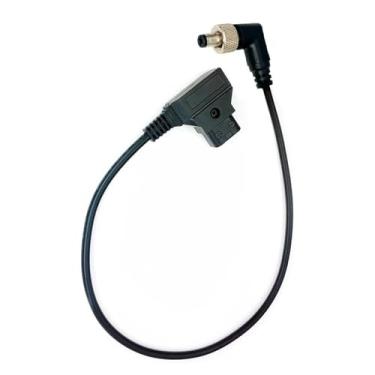 Imagem de Cabo de alimentação D-Tap para CC compatível com Atomos Ninja V Canon C70 Hollyland Mars 400s Blackmagic Monitor Aputure Light – Cabo CC de ângulo reto de bloqueio de 60 cm