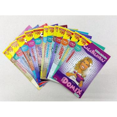 Imagem de 100 Revistas Caça Palavras Passatempos Só Caça Sortido - 100% Domix, C