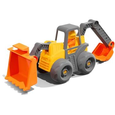 Imagem de Trator Retro Escavadeira, Cardoso Toys, com Boneco, 65 cm