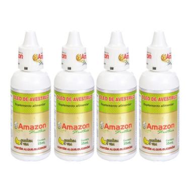 Imagem de Kit 4 Óleo de Avestruz  35 ml 100% Natural Ômega 3 6 7 9 Gotas Supleme