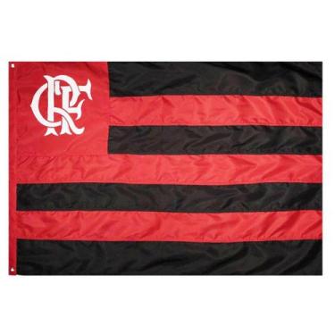 Imagem de Bandeira Oficial do Flamengo 96 x 68 cm - 1 1/2 pano - MyFlag