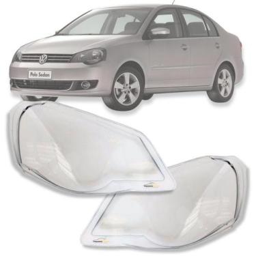 Imagem de Par lente farol volkswagen polo 2007 2008 2009 2010 a 2014 - CBC, POLO