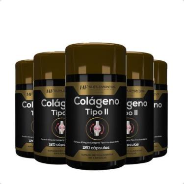 Imagem de 5x colágeno tipo ii 120 cápsulas hf suplementos