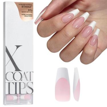 Imagem de Pontas de unhas falsas BtartboxNails French Tip Pink Medium