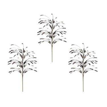 Imagem de Kit 3 Galho Pick Natalino Luxuoso Cobre e Dourado 80CM - Magizi