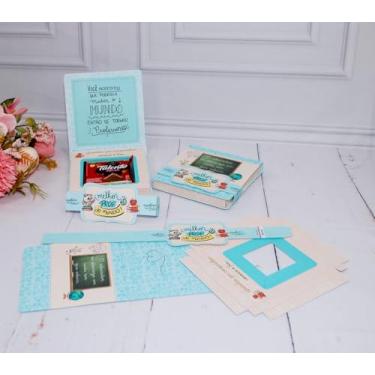 Imagem de Lembrancinha Dia Dos Professores Caixinha Para Mini Talento Pegue e Monte (10 unidades Verde Unissex)