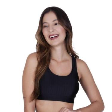 Imagem de Top Fitness Bojo Removível 3D Cropped Academia - c7 TOP NICOLE - TERRA