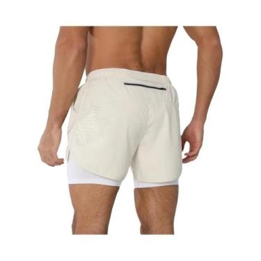 Imagem de Shorts Masculinos De Secagem Rápida 2 Em 1 Para Corrida, Treino E Musc