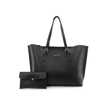 Imagem de Bolsa Feminina Sacola Com Fivela Fecho de Zipper Grande Retta (PRETA)