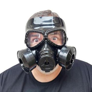 Imagem de Máscara Anti-Gás Fake Festa Fantasia Steampunk Cosplay Halloween