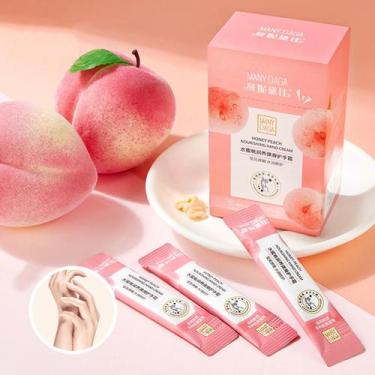 Imagem de Creme de mão elástico e escorregadio hidratante de pêssego que hidrata