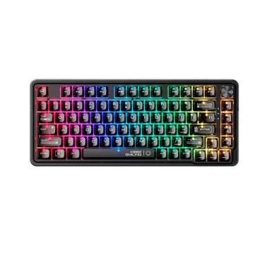 Imagem de Teclado Mecânico Gamer Machenike K500f-B81 CRYSTAL, 75%, Switch Crysta