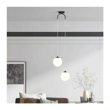 Imagem de Luminária pendente LED escandinava para sala de jantar, quarto, cabeceira, sala de jantar, bar, lustre decorativo, lâmpadas de lustre