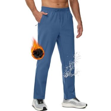 Imagem de Calça de moletom masculina MAGCOMSEN forrada de lã, softshell, imperme