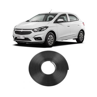 Imagem de Borracha Protetora Borda Porta Preta Prisma 4 Porta 10m 7x14