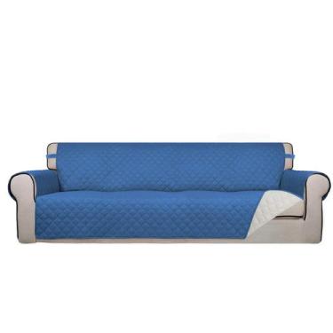 Imagem de Capa de sofá PureFit Reversível Acolchoada Resistente à Água Azul/Marf