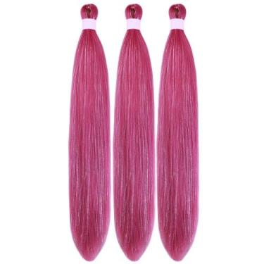 Imagem de Braiding Hair Gozill pré-esticado rosa escuro de 26 polegadas