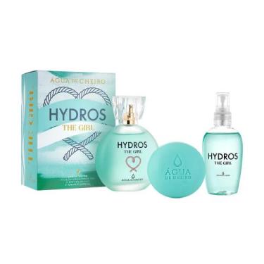 Imagem de Kit hydros the girl colônia sabonete em barra e body splash floral sua