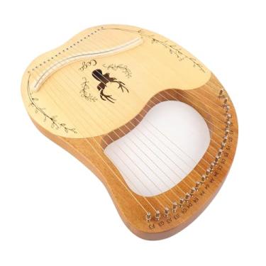 Imagem de Mingzhe 21 Cordas de Metal Lira Harpa Caixa Harpa Abeto Topboard Mogno Backboard Instrumento de Corda Com Chave de Ajuste Cordas Picaretas Música Nota Adesivo