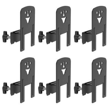 Imagem de 6 peças de juntas de colchão antiderrapantes, suporte de colchão no lugar para estrutura de cama de metal, limitadores deslizantes de tamanho ajustável para moldura de cama casal casal king queen