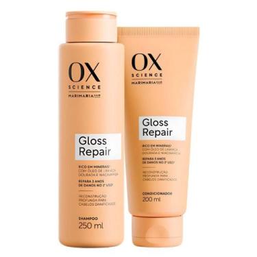 Imagem de Kit Ox Science Mari Maria Hair Gloss Repair: Shampoo 250ml e Condicion