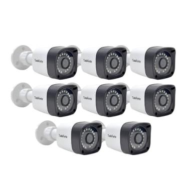 Imagem de Combo 8 Câmeras de Segurança Full HD 1080p 2MP Bullet 20 Metros Infravermelho Lente 2.8mm Tudo Forte