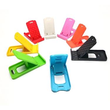 Imagem de Suporte de celular de mesa, suporte universal dobrável portátil, compatível com todos os telefones celulares iPhone Switch iPad (10 peças/cor aleatória)