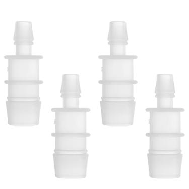 Imagem de Generic 4 peças de plástico para mangueira de 5/20.3 cm a 5/40.6 cm adaptador de junta de emenda farpada para aquário transparente