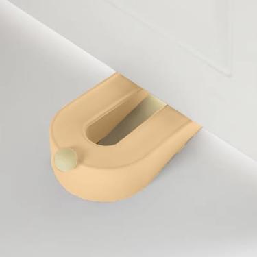 Imagem de Tampa de porta de segurança para proteção antifurto e à prova de vento – sem furadeira, bloqueador de porta anticolisão para casa