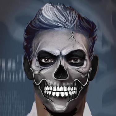 Imagem de Tatuagens de boca falsa estilo filme de terror - Decalques realistas de rosto com dentes assustadores