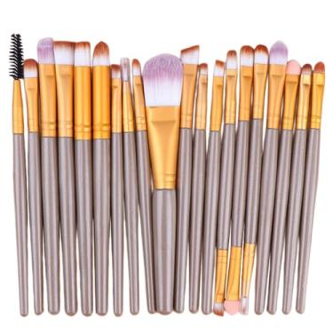 Imagem de Pincéis de maquiagem, 20 peças, cosméticos profissionais, conjunto de pincéis de maquiagem para rosto, corretivo, sombra, sobrancelha, lábios, ferramentas de beleza, pincéis de maquiagem (Kajin)