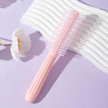 Imagem de Salon Results Escova de cabelo redonda – Escova de cabelo secadora – Escova redonda para soprar – Cerdas de nylon – escova de cabelo encaracolada – escovas de cabelo para homens – escovas de cabelo