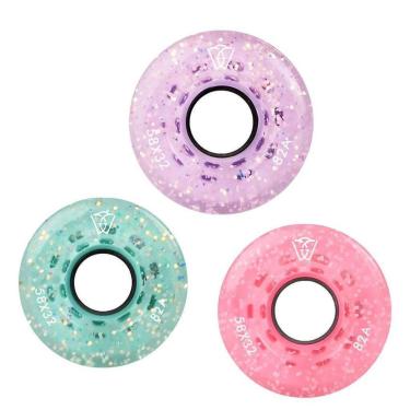 Imagem de Rodas Micro Skates Para Patins Quad Wintersweet - Glitter Pack 4 rodas 58mm-Unissex