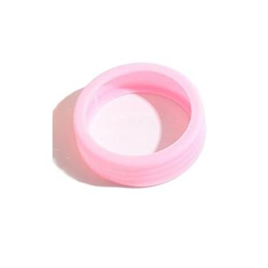 Imagem de Kit de rodas de 8 polegadas para malas, com design que reduz o ruído e capas de silicone silenciosas para as rodas, além de um design elegante(Rosa,24pcs)